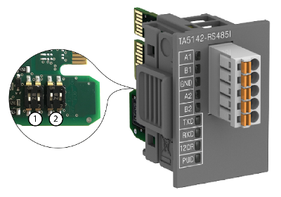 TA5142-RS485I_Settings_Circuit_Board